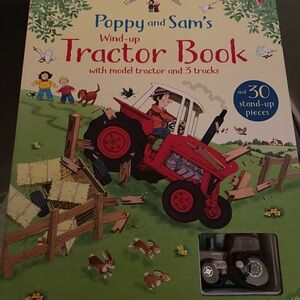 Usborne Poppy and Sam's Wind-up Tractor Book with Red Tractor